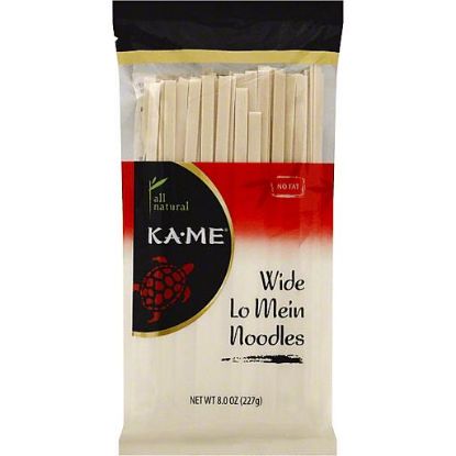 Picture of Ka Me Wide Lo Mein Noodles 8 Oz
