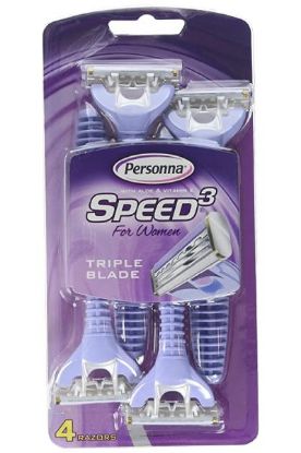 Picture of Personna Speed 3 For Women Triple Blade 4 Pk