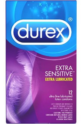 Picture of Durex Extra Sensitive Extra Lubricated Condoms 12 Pack