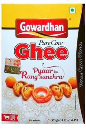 Picture of Gowardhan Pure Cow Ghee 31.92 Oz