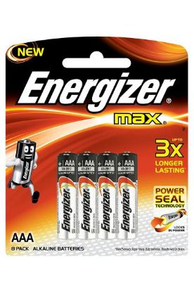 Picture of Energizer Max + Powerseal Energizer Batteries Aaa4 4 Pc