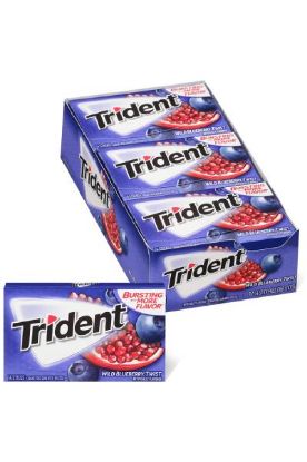 Picture of Trident Wild Blueberry Twist 14 Sticks