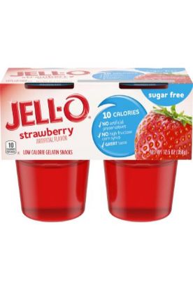 Picture of Jell-o Sugar Free Strawberry- 4 Ct 12.5 Oz