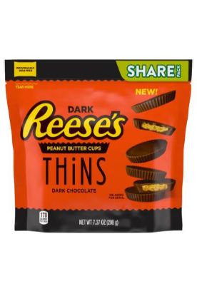 Picture of Reese Dark Peanut Butter Thins 7.37 Oz