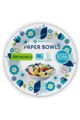 Picture of Members Mark Paper Bowls 200 Ct