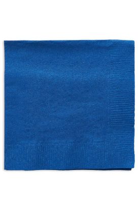 Picture of American Greetings Bright Royal Blue Beverages napkins 1 Pc
