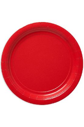 Picture of American Greetings Apple Red 7 Rnd Plat 1 Pc