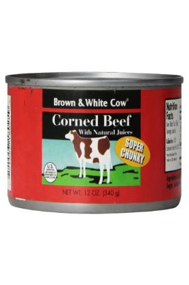 Picture of Brown And White Cow Corned Beef 12 Oz