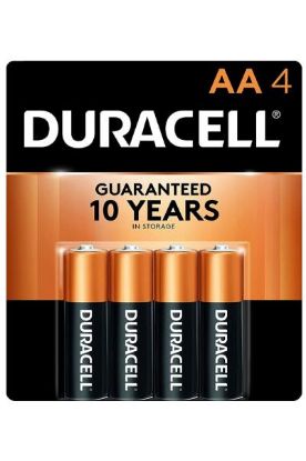 Picture of Duracell Coppertop Batteries Aa4 4 Pk