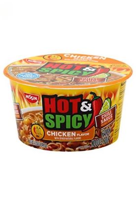 Picture of Nissin Hot & Spicy Noodles Chicken Flavor Bowl 3.32 Oz
