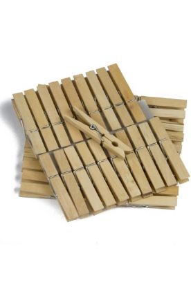 Picture of Chef Craft Wooden Clothes Pin 40 Pc