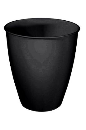 Picture of United Solutions Round Waste Basket Black 12 Qt 11.30 L