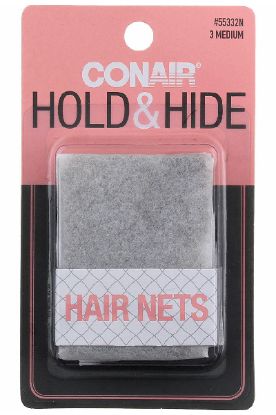 Picture of Conair Hold & Hide Hair Nets (3 Dark) 3 Pc