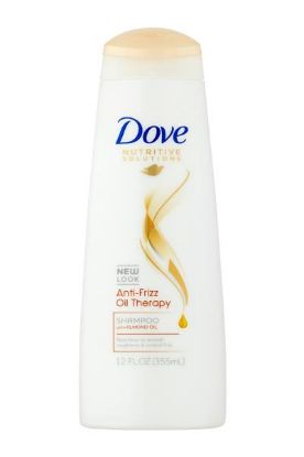 Picture of Dove Anti Frizz Oil Therapy Shampoo 12 Oz