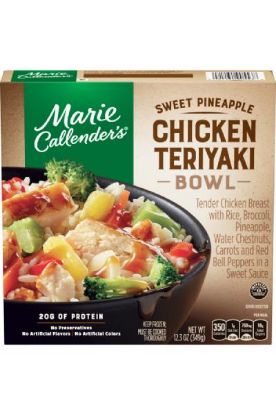 Picture of Marie Callenders Sweet Pineapple Chicken Teriyaki Bowl 12.03 Oz