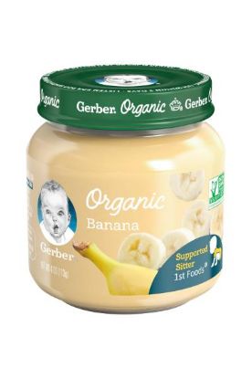 Picture of Gerber Organic Banana 1 St Food 4 Oz