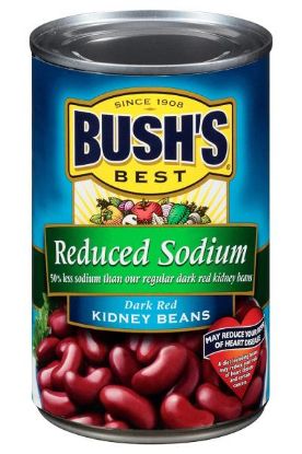Picture of Bush Dark Red Kidney Beans Reduced Sodium 16 Oz