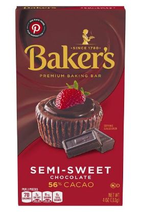 Picture of Baker/'s Semi-Sweet Chocolate 4 Oz