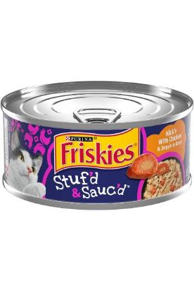 Picture of Purina Friskies Stuf/'D & Sauc/'D Kick/'N With Chicken 5.50 Oz