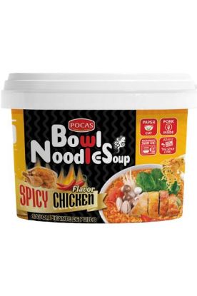 Picture of Pocas Spicy Chicken Bowl Noodles Soup 3.17 Oz