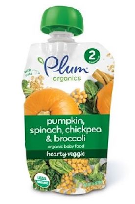 Picture of Plum Organics Pumpkin Chickpea Spinach &Broccoli Stage 2 (6mos U 3.50 Oz