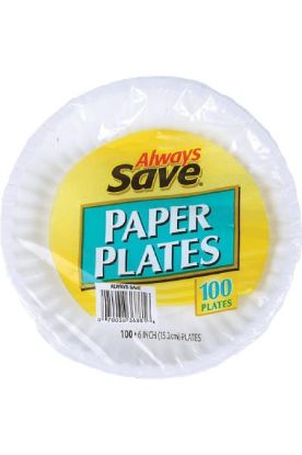 Picture of Always Save Paper Plates 6 Inch 1 Pc
