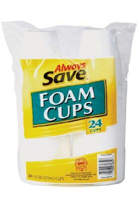 Picture of Always Save Foam Cups 12 Oz 24 Ct