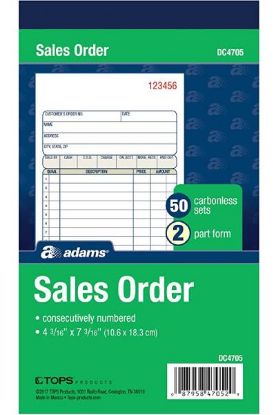 Picture of Adams Sales Order Book 1 Pc
