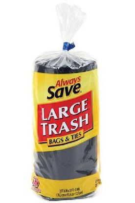 Picture of Always Save Large Trash Bags 40 Bags
