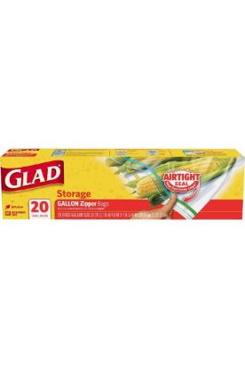Picture of Glad Freezer Quart Zipper Bags 20 Ct