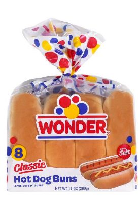 Picture of Wonder Hotdog Buns 8pk 1 Pc