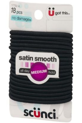 Picture of Scunci Textured Mix Elastic 4 Mm 18 Pc