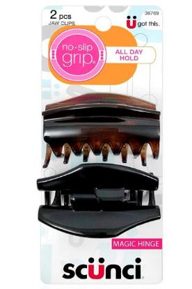 Picture of Scunci Cover Hinge Jaw Cilps 2 Pc