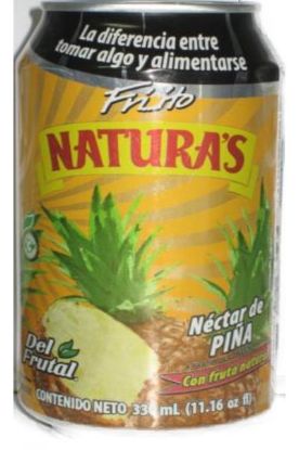 Picture of Naturas Pineapple Fruit Juice 330 Ml