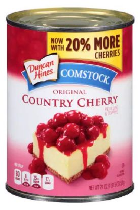 Picture of Duncan Hines Comstock Original Cherry Pie Filling 21 Oz