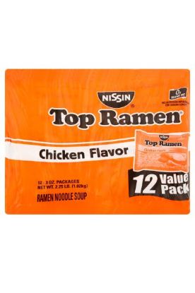 Picture of Nissin Top Ramen Chicken Flavor Soup Club 36 Oz