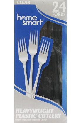 Picture of Home Smart Heavy Weight Plastic Cutlery Forks 35 Ct