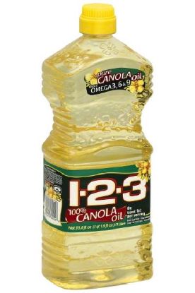 Picture of 1-2-3 100% Canola Oil 33.80 Oz