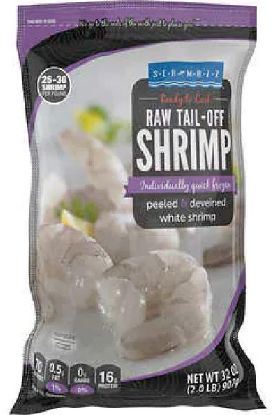 Picture of Seamazz Raw Tail On White Shrimps Peeled & Deveined 2 Lb