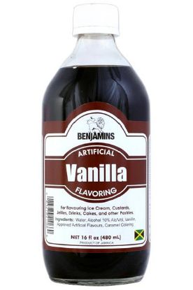Picture of Benjamins Vanilla Flavoring Essence 16 Oz