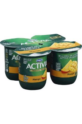 Picture of Dannon Activia Mango Lowfat Yogurt 4 Pk