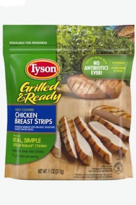 Picture of Tyson Grilled & Ready Chicken Breast Strips 22 Oz