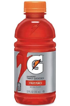 Picture of Gatorade Lower Sugar Thirst Quencher Fruit Punch 20 Oz