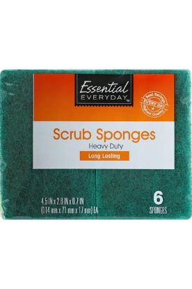 Picture of Essential Everyday Scrub Sponges Heavy Duty 3pk 1 Pc