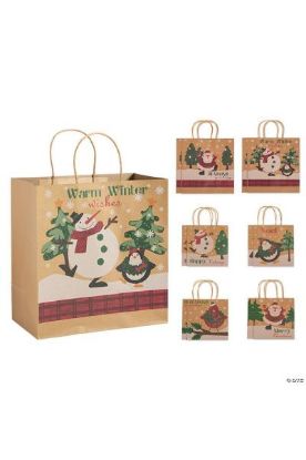 Picture of Christmas Wine Gift Bag 1 Pc