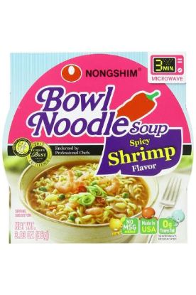 Picture of Nongshim Bowl Noodle Soup Spicy Shrimp Flavor 3.03 Oz