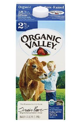 Picture of Organic Valley 2% Reduced Fat Milk 0.5 Gal