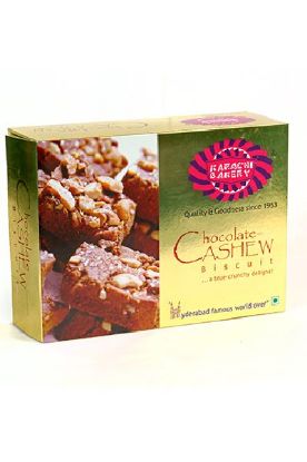 Picture of Karachi Bakery Choco Cashew Biscuits 400 Grams
