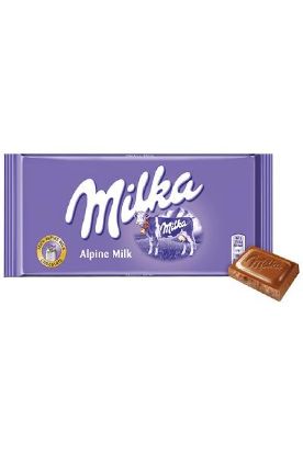 Picture of Milka Alpine Milk Chocolate 100 Grams