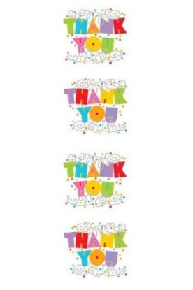 Picture of Thank You Stickers 2 Sheets